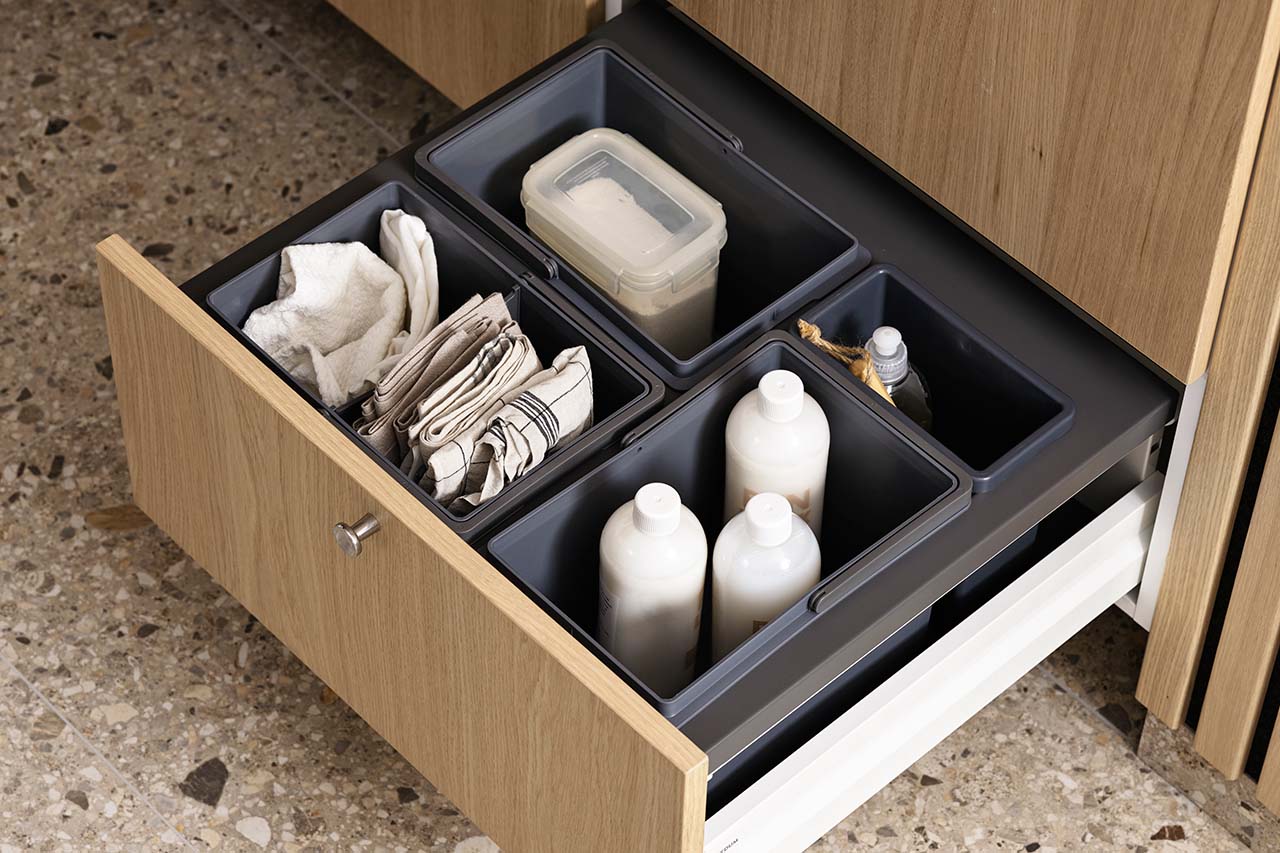 Smart förvaring i tvättstugan